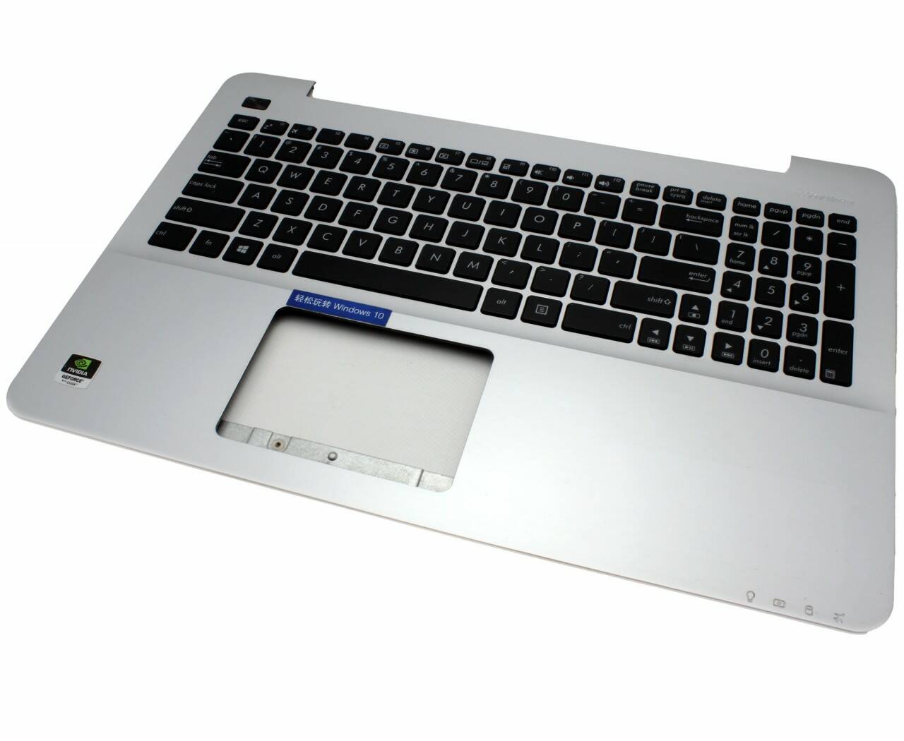 most ornament Lounge Tastatura Laptop Asus X555LD Neagra Layout US Cu Palmrest Argintiu Fara  Iluminare? - OnLaptop.ro