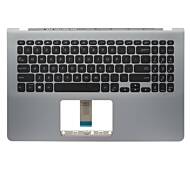Carcasa superioara palmrest gri cu tastatuta neagra layout us cu iluminare VivoBook S15 S530FA 