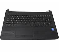 Tastatura Laptop Hp Neagra Layout UK-US Cu Palmrest Negru si Iluminare 15-AC100