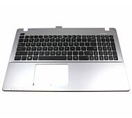 Tastatura laptop Asus F550J cu palmrest gri layout us fara iluminare