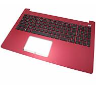 Tastatura Laptop Asus VivoBook R509JA Neagra Layout UK-US Cu Palmrest Roz Fara Iluminare