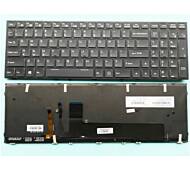 Tastatura laptop Clevo Hyrican Striker 1548 17 Zoll neagra cu iluminare RGB