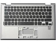 Tastatura Laptop Dell Inspiron 11 3147 Neagra Layout UK-US Cu Palmrest Argintiu Fara Iluminare