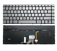 Tastatura laptop HP Envy 13-ah1001na argintie fara rama cu iluminare