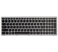Tastatura laptop Lenovo P500 neagra cu rama gri si iluminare