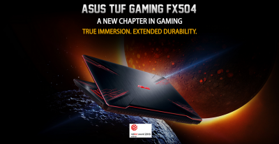 ASUS TUF FX504GE - laptopuri portabile si moderne de gaming, cu procesoare Intel Coffee Lake!