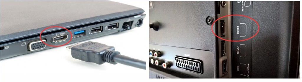 conectare laptop la televizor prin HDMI