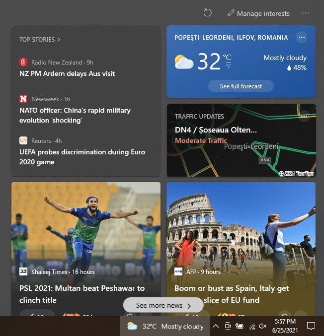 Cum schimbam temperatura in taskbar din F⁰ in C⁰ in Windows 10