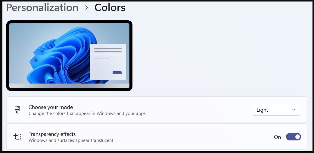 4 moduri de a activa sau dezactiva efectele de transparență în Windows 11
